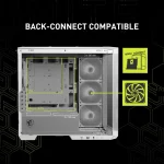 Premium White Mid Tower Gaming PC Case with Tempered Glass 4 | PricZone