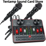 Tenlamp Live Sound Card 6 Channel Audio Mixer Podcast 1 | PricZone