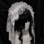 Original Lolita Bridal Veil Versatile Headband Gothic Dark 1 | PricZone