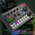 Podcast Microphone Suit with Sound Card Audio Mixer Noise 4 | PricZone