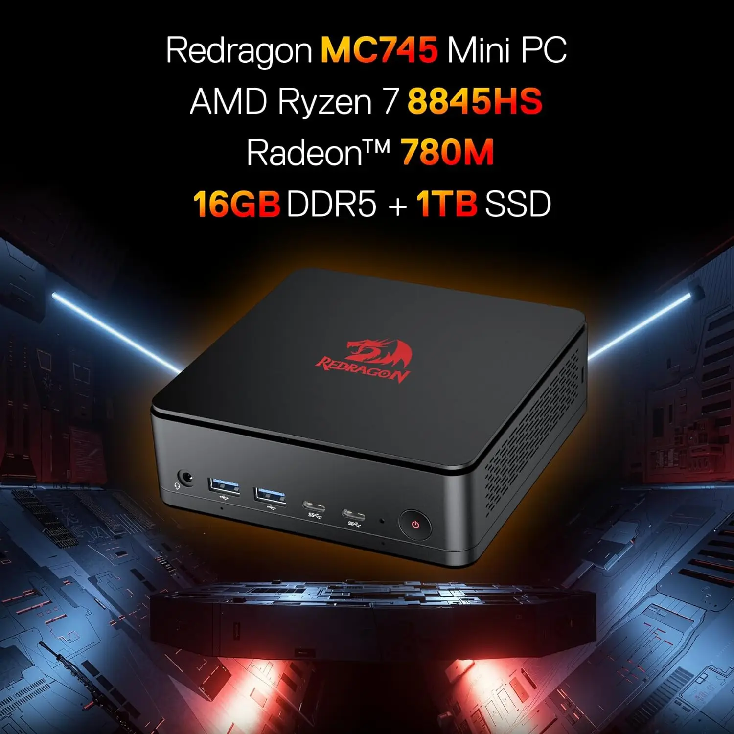 Redragon Ryzen 7 8845HS Mini PC 16GB 5 | PricZone Redragon Ryzen 7 8845HS Mini PC 16GB 5 | PricZone