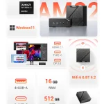 FIREBAT AM02 Mini PC Ryzen 5 6600H 16GB 512GB 2 | PricZone