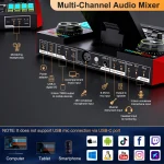 5Mm Microphone and Live Sound Card Audio Interface Mixer 3 | PricZone