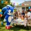 2M Blue Hedgehog Inflatable Costume Mascot Parade Adult