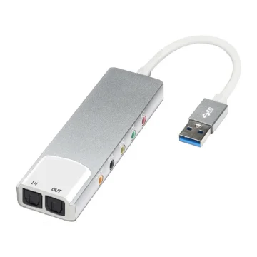 External Audio Converter Aluminium Alloy USB AC 3 DTS Card 1 | PricZone