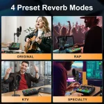 Podcast Microphone Bundle with Live Sound Card Audio Mixer 6 | PricZone