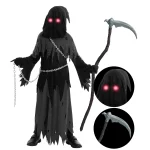 Joyfy Child Glowing Eyes Grim Reaper Costume Phantom 2 | PricZone Joyfy Child Glowing Eyes Grim Reaper Costume Phantom 2 | PricZone