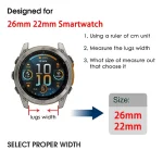 Leather Quickfit 22 26Mm Strap for Garmin Fenix 8 E 7 6 5 3 | PricZone Leather Quickfit 22 26Mm Strap for Garmin Fenix 8 E 7 6 5 3 | PricZone