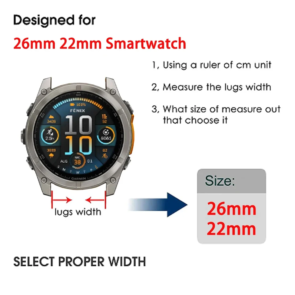 Leather Quickfit 22 26Mm Strap for Garmin Fenix 8 E 7 6 5 3 | PricZone Leather Quickfit 22 26Mm Strap for Garmin Fenix 8 E 7 6 5 3 | PricZone