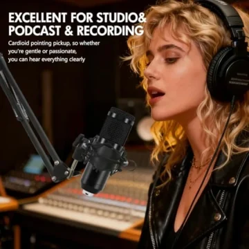 Podcast Equipment Bundle Bm-800 Microphone with Adjustable 2