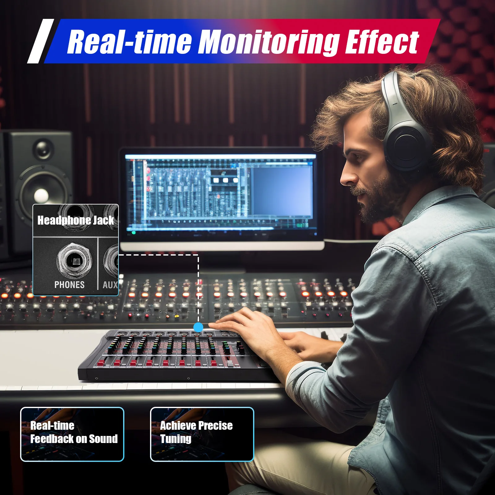 78Channel Audio Mixer with Bluetooth USB and XLR 5 | PricZone 78 Channel Audio Mixer with Bluetooth USB and XLR 5 | PricZone