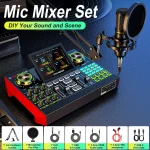 Podcast Microphone Bundle with 48V Phantom Powerlive Sound 6 | PricZone