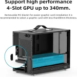 White Micro Atx Gaming PC Case 168L Compact Build Supports 4 | PricZone