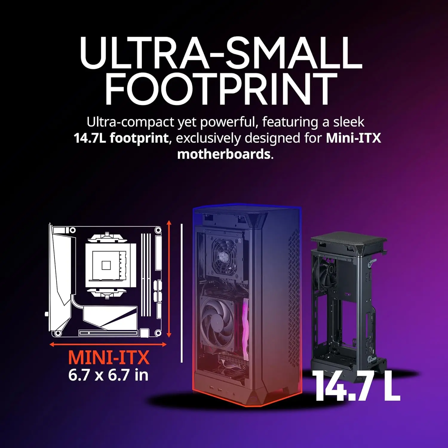 Compact Itx PC Tower Case Aluminum Design Vertical GPU 2 | PricZone Compact Itx PC Tower Case Aluminum Design Vertical GPU 2 | PricZone