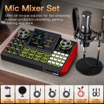 Podcast Microphone Bundle with Live Sound Card 6Channel 6 | PricZone