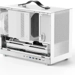 White Micro Atx Gaming PC Case 168L Compact Build Supports 1 | PricZone