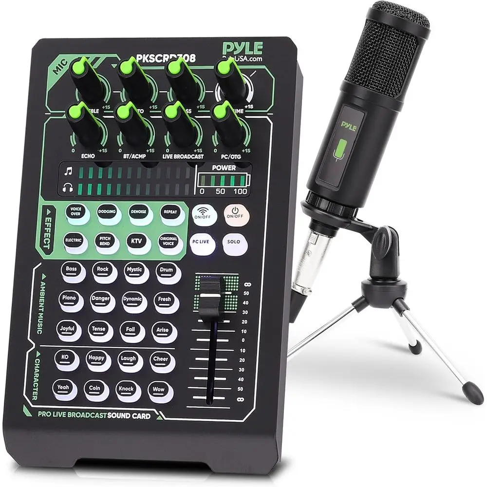 Bluetooth Live Sound Card Pro Audio Interface for DJ Mixing 1 | PricZone Bluetooth Live Sound Card Pro Audio Interface for DJ Mixing 1 | PricZone