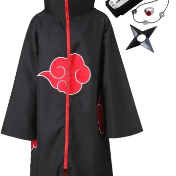 Akatsuki Uchiha Itachi Cloak for Kids Adult Long Robe Capes 1 | PricZone