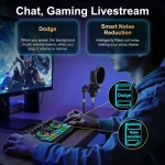 Podcast Microphone Bundle with Live Sound Card Audio Mixer 2 | PricZone