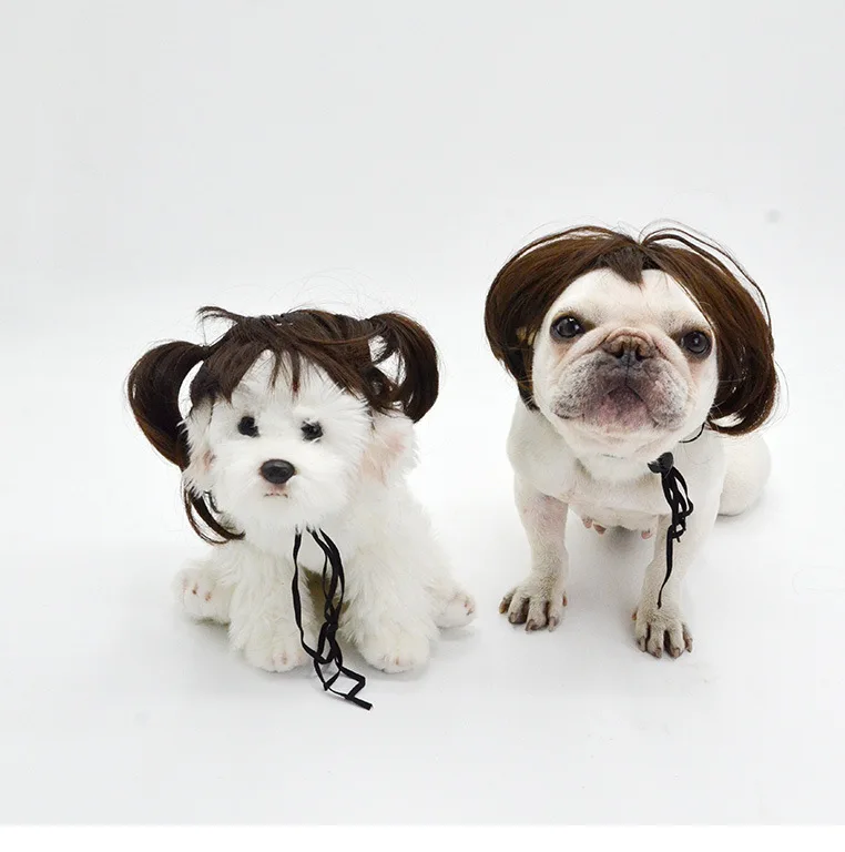 Funny Dog Cosplay Wig Fashion Headwear Apparel Toy Pet 19
