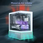 Micro Atx PC Case with 3 Pre Installed Fans Tempered Glass 3 | PricZone