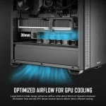 Mid Tower Atx PC Case with 4 Pwm Fans Dual Mesh Front 5 | PricZone