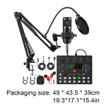 Podcast Equipment Bundle with BM800 Microphone and V8 Sound 6 | PricZone