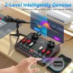 Live Sound Card 6 Channel Audio Mixer Podcast Equipment 3 | PricZone