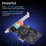 Pcie Sound Card 51 Pci Express Surround 3D Audio for 4 | PricZone