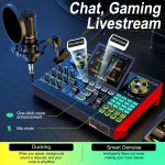 Podcast Microphone Bundle with 48V Phantom Powerlive Sound 3 | PricZone