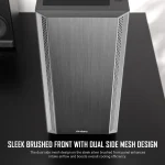 Mid Tower Atx PC Case with 4 Pwm Fans Dual Mesh Front 2 | PricZone