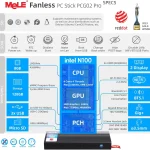 Mele Fanless PC Stick N100 8G 256G Pcg02 Pro Computer Dual 3 | PricZone