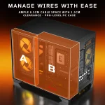 Micro Atx Gaming PC Case with 270° View Tempered Glass 4 | PricZone
