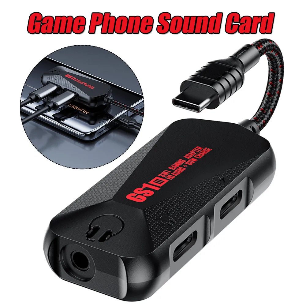 In 1 Game Phone Sound Card TypeC To 35Mm Hi Res 2 | PricZone In 1 Game Phone Sound Card Type C To 35Mm Hi Res 2 | PricZone