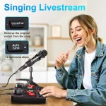 Podcast Microphone Bundle with Live Sound Card Audio Mixer 5 | PricZone
