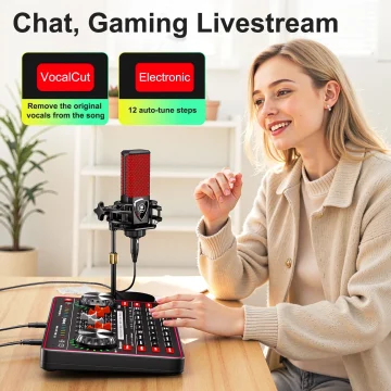 G3 Live Sound Card for Streaming Audio Interface DJ Mixer 1