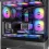 Atx Mid Tower PC Case with 6 Pre-Installed PWM RGB Fans