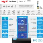 Mele Quiet4C Fanless PC N150 32Gb 1Tb Micro Desktop 3 | PricZone