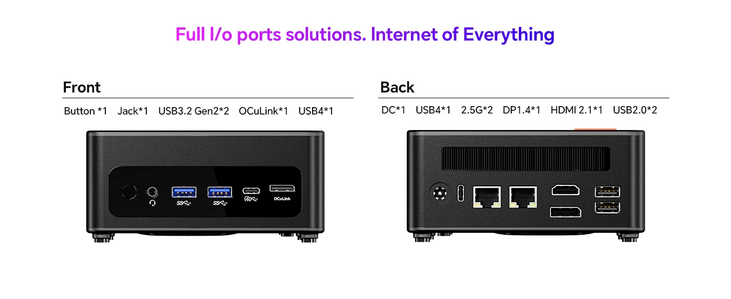 AOOSTAR GEM12 MAX Ryzen 7 Barebone Mini PC 10