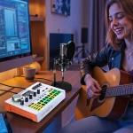 Live Sound Card Audio Mixer Podcast Equipment Bundle 4 | PricZone