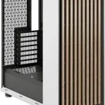 Chalk White Tempered Glass Atx Mid Tower PC Case with Oak 6 | PricZone