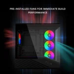 Compact Micro Atx PC Case with Pre Installed Argb Fans 3 | PricZone