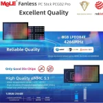 Mele Fanless PC Stick N100 8G 256G Pcg02 Pro Computer Dual 6 | PricZone