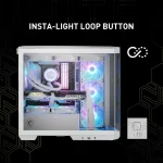 Premium White Mid Tower Gaming PC Case with Tempered Glass 3 | PricZone