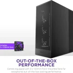 Mid Tower Atx Airflow PC Case with Pre Installed Fans 3 | PricZone