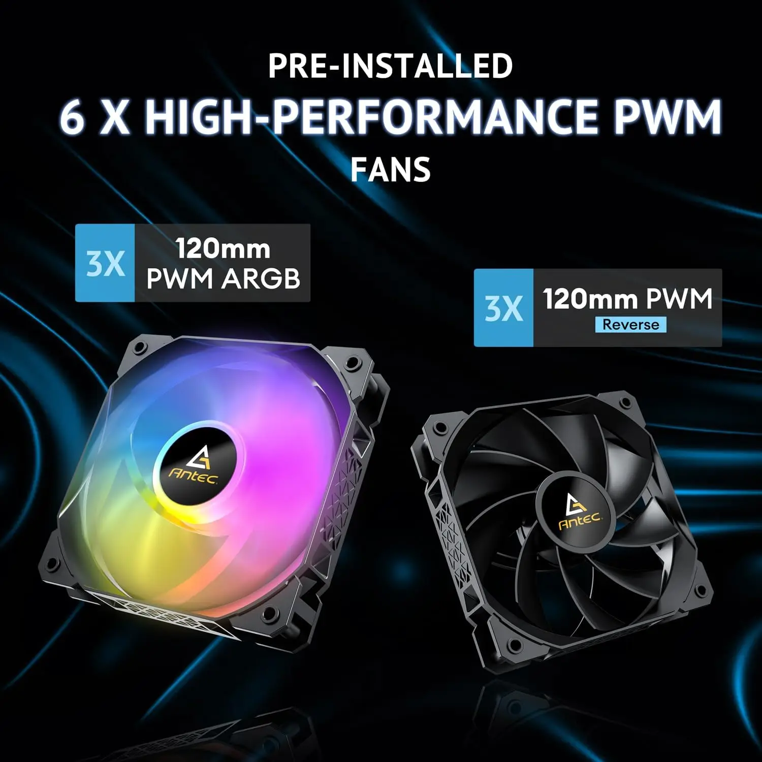 MicroATX Gaming Case with 3 PWM ARGB Fans Vertical Airflow 5 | PricZone Micro ATX Gaming Case with 3 PWM ARGB Fans Vertical Airflow 5 | PricZone