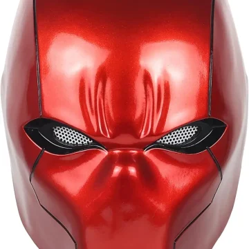 Red Hood Helmet Metallic Finish Mask Collectors 1