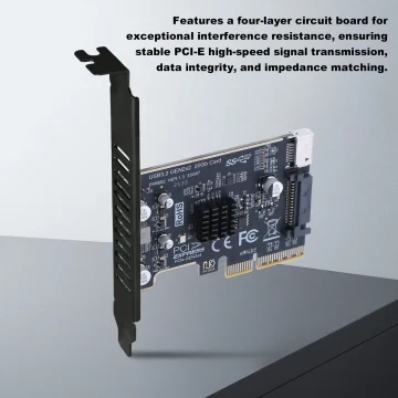 PCIe to Type-E USB 3.2 Gen2 20Gb Card 2