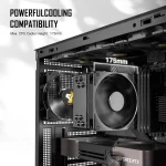 Mid Tower Atx PC Case with 4 Pwm Fans Dual Mesh Front 6 | PricZone