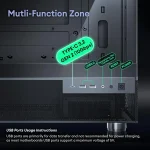 Micro Atx PC Case with 3 Pre Installed Fans Tempered Glass 5 | PricZone
